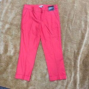 New York & Co slim leg, size 2, stretch, linen crop pants